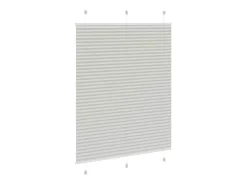 Estor plisado claro 110x150cm ancho tela 109,4cm Gris New