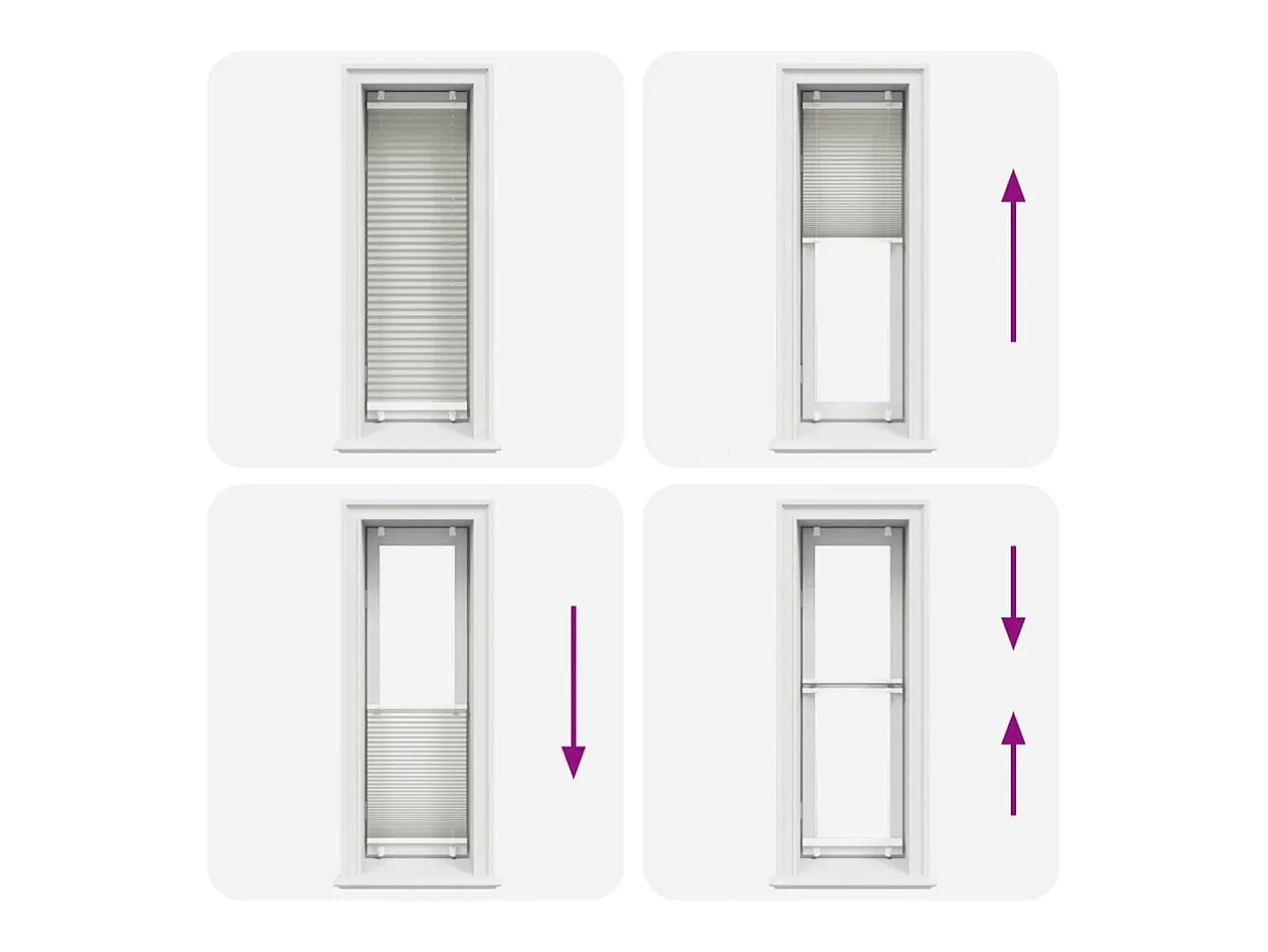 Estor plisado claro 45x100 cm ancho tela 44,4 cm Gris Outlet