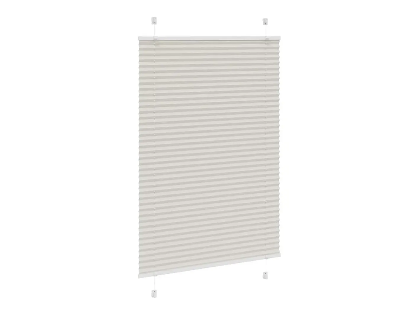Online Estor plisado claro 85x100 cm ancho tela 84,4 cm Gris