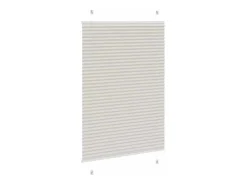 Online Estor plisado claro 85x100 cm ancho tela 84,4 cm Gris