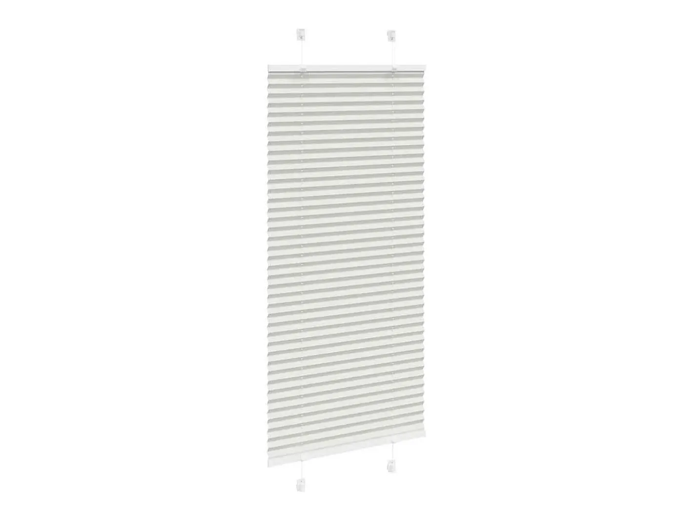 Estor plisado claro 65x100 cm ancho tela 64,4 cm Gris