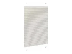 Ropa De Casa-Estor plisado claro 95x150 cm ancho tela 94,4 cm Gris