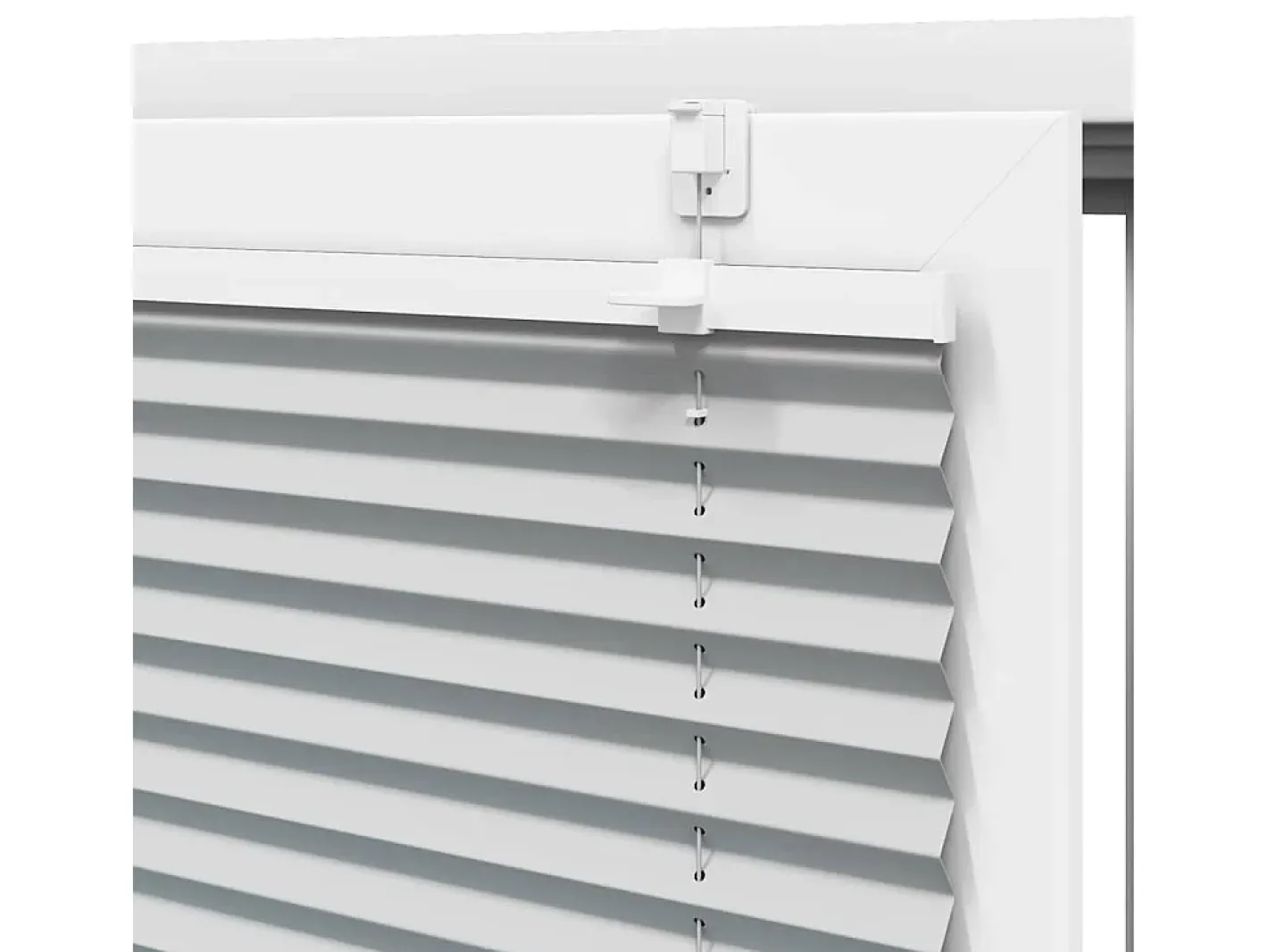 Ropa De Casa-Estor plisado claro 45x200 cm ancho tela 44,4 cm Gris