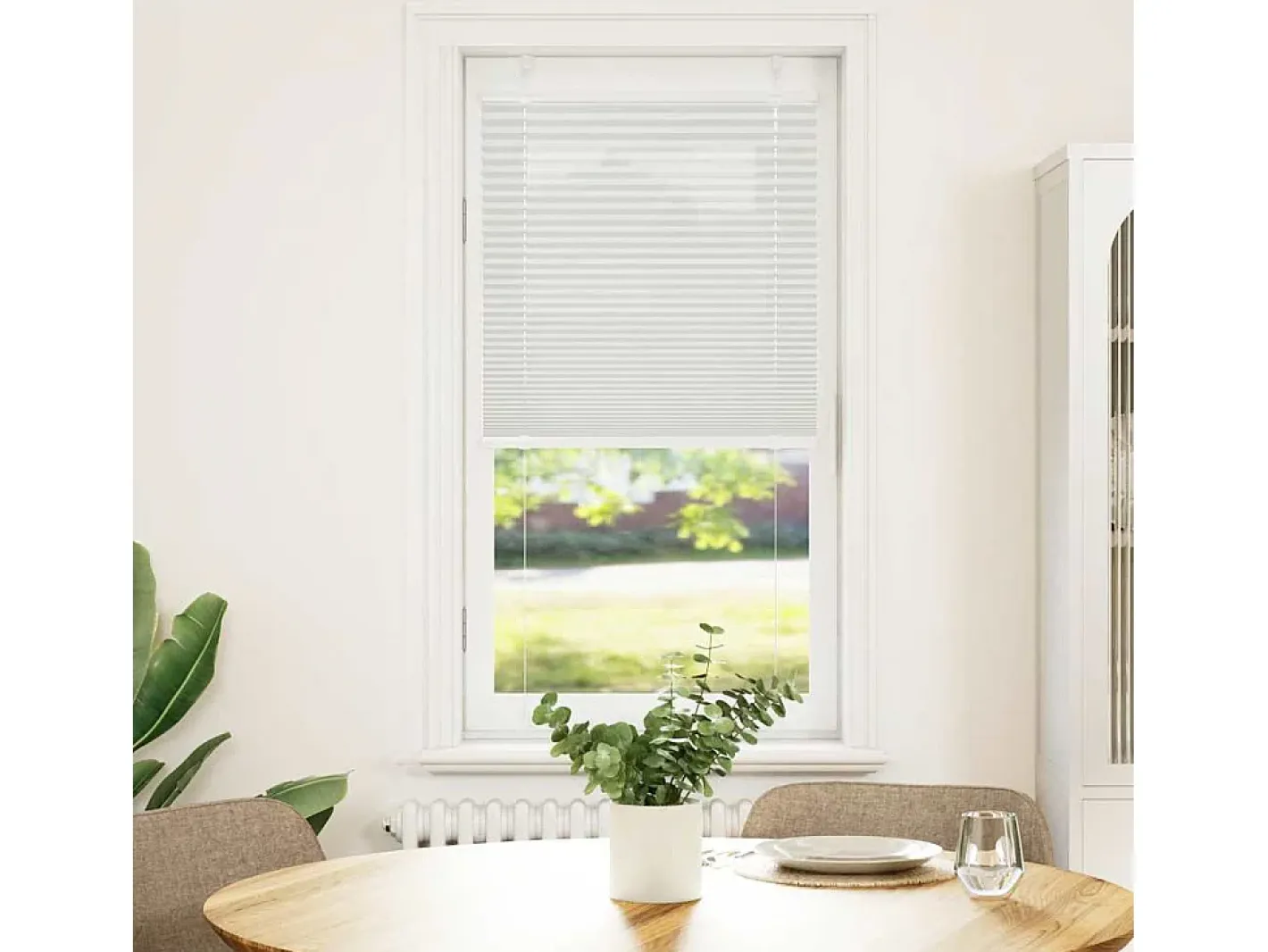 Estor plisado claro 60x150 cm ancho tela 59,4 cm Gris Online