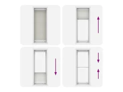 Ropa De Casa-Estor plisado claro 70x200 cm ancho tela 69,4 cm Gris