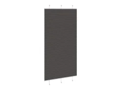 Ropa De Casa-Estor plisado 110x200 cm ancho tela 109,4cm poliéster Negro
