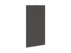 Ropa De Casa-Estor plisado 110x200 cm ancho tela 109,4cm poliéster Negro