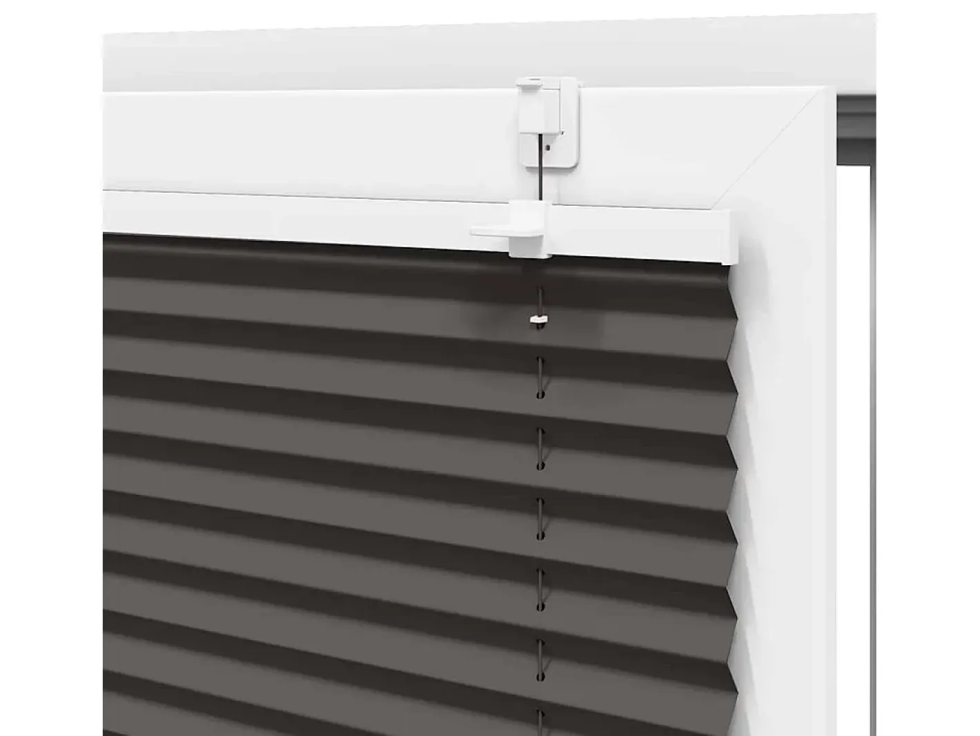 Ropa De Casa-Estor plisado 110x200 cm ancho tela 109,4cm poliéster Negro