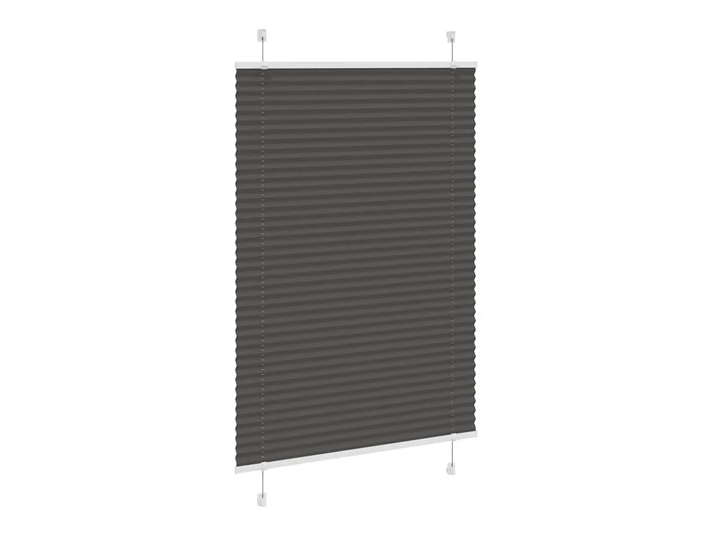 Ropa De Casa-Estor plisado 95x150 cm ancho tela 94,4 cm poliéster Negro