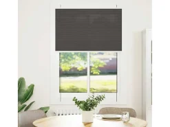 Ropa De Casa-Estor plisado 95x150 cm ancho tela 94,4 cm poliéster Negro