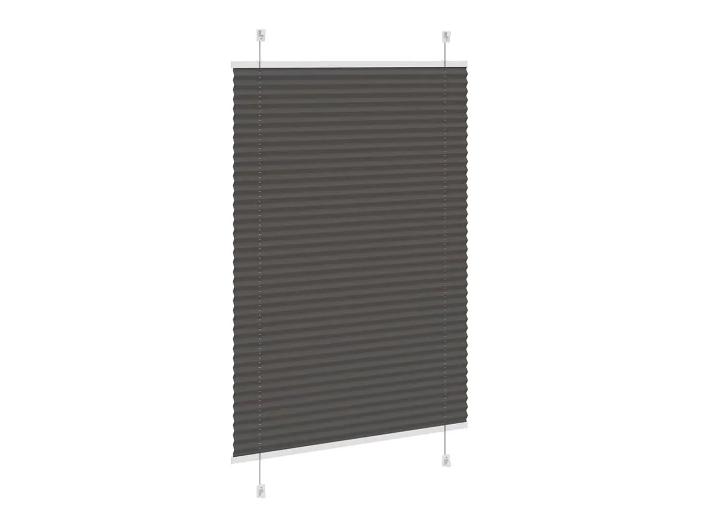 Ropa De Casa-Estor plisado 95x150 cm ancho tela 94,4 cm poliéster Negro