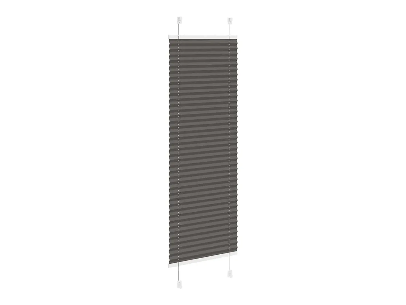 Ropa De Casa-Estor plisado 40x150 cm ancho tela 39,4 cm poliéster Negro