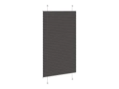 Ropa De Casa-Estor plisado 70x100 cm ancho tela 69,4 cm poliéster Negro
