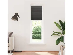 Ropa De Casa-Estor plisado 55x200 cm ancho tela 54,4 cm poliéster Negro
