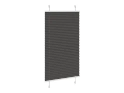 Ropa De Casa-Estor plisado 80x150 cm ancho tela 79,4 cm poliéster Negro