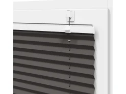 Sale Estor plisado 55x150 cm ancho tela 54,4 cm poliéster Negro