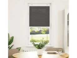 Sale Estor plisado 55x150 cm ancho tela 54,4 cm poliéster Negro
