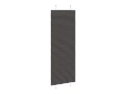 Ropa De Casa-Estor plisado 70x200 cm ancho tela 69,4 cm poliéster Negro
