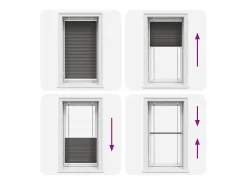 Ropa De Casa-Estor plisado 80x100 cm ancho tela 79,4 cm poliéster Negro