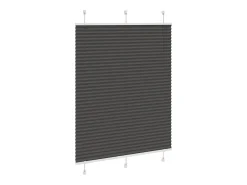 Discount Estor plisado 105x150 cm ancho tela 104,4 cm poliéster Negro