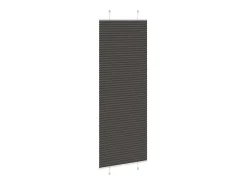 Estor plisado 75x200 cm ancho tela 74,4 cm poliéster Negro Discount