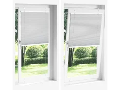 Ropa De Casa-Estor plisado 85x200 cm ancho tela 84,4 cm poliéster Rosa