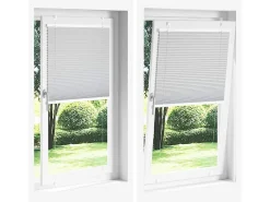 Estor plisado 40x200 cm ancho tela 39,4 cm poliéster Rosa Clearance