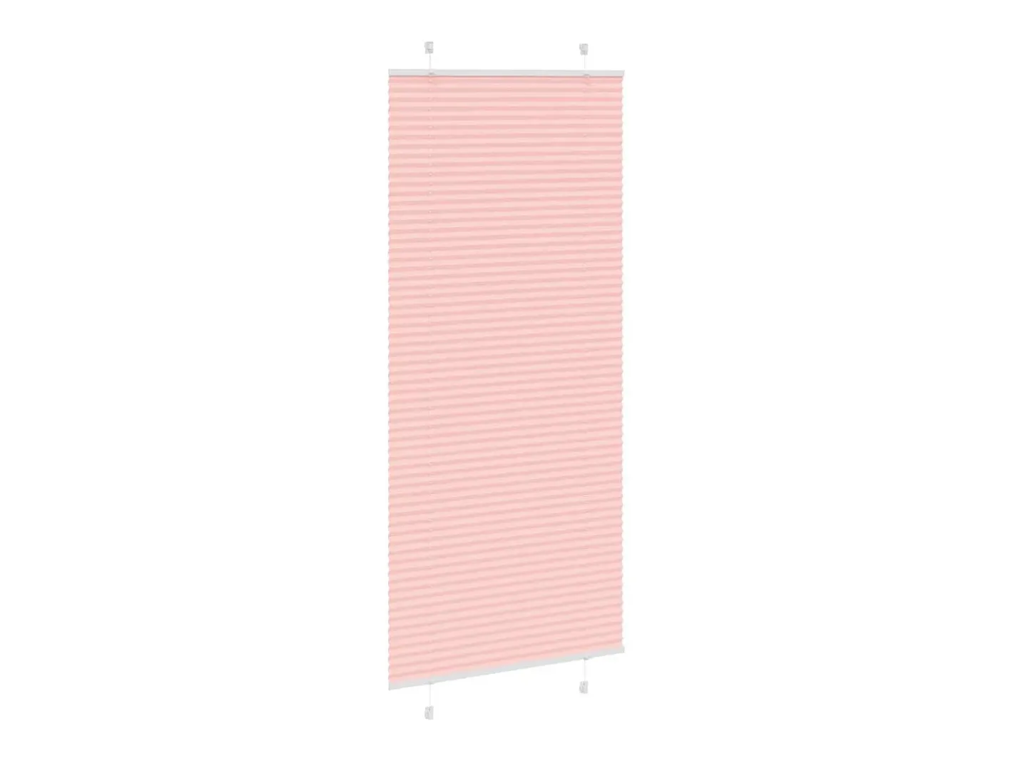 Ropa De Casa-Estor plisado 90x200 cm ancho tela 89,4 cm poliéster Rosa