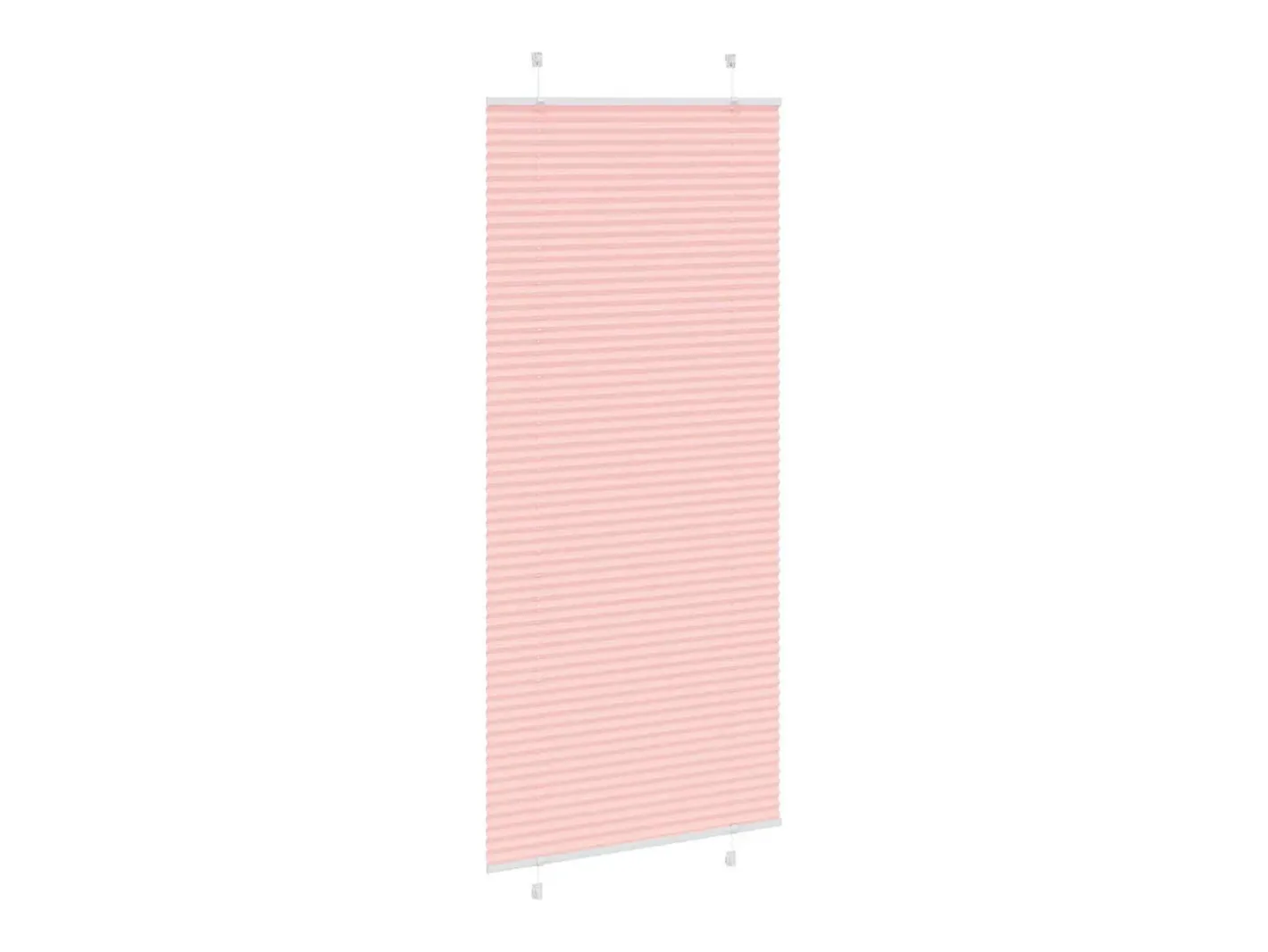 Ropa De Casa-Estor plisado 90x200 cm ancho tela 89,4 cm poliéster Rosa