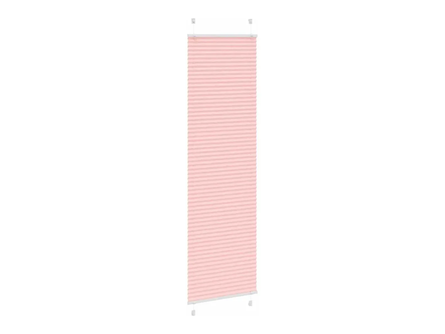 Clearance Estor plisado 65x200 cm ancho tela 64,4 cm poliéster Rosa