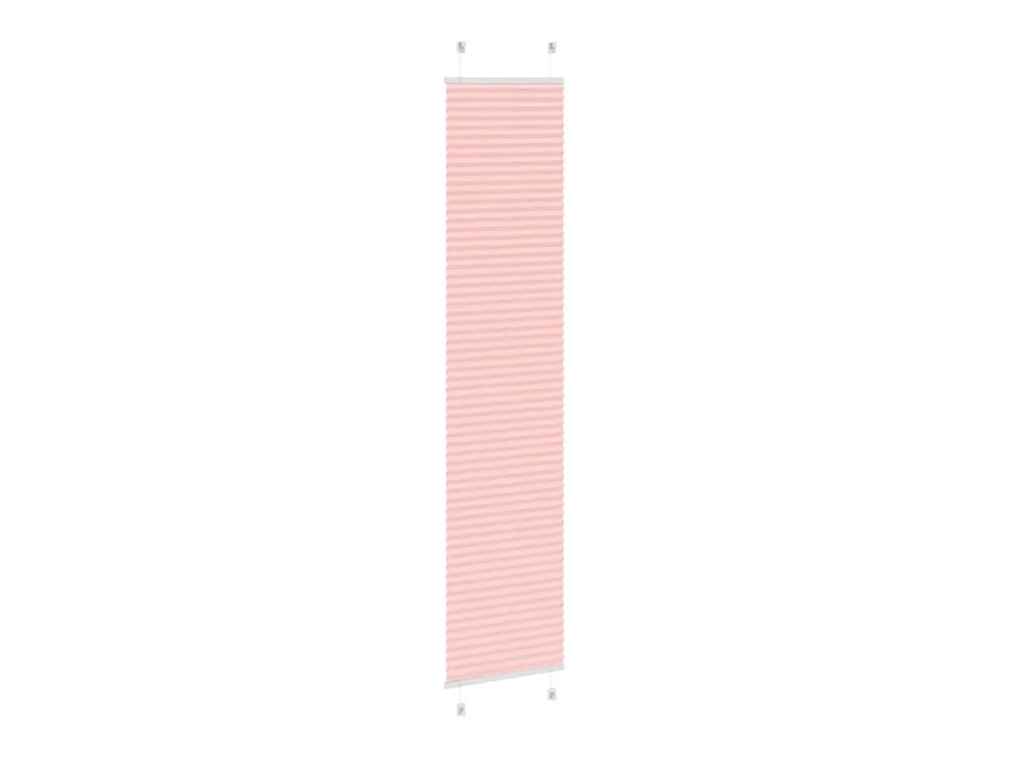 New Estor plisado 45x200 cm ancho tela 44,4 cm poliéster Rosa