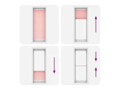 Estor plisado 80x200 cm ancho tela 79,4 cm poliéster Rosa Sale