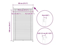 Ropa De Casa-Estor plisado 80x100 cm Blanco