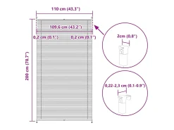 Sale Estor plisado 110x200 cm Blanco