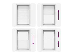 Sale Estor plisado 90x150 cm Blanco