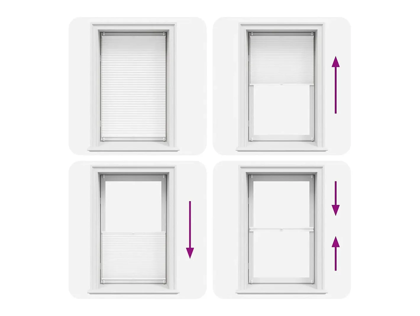Sale Estor plisado 90x150 cm Blanco