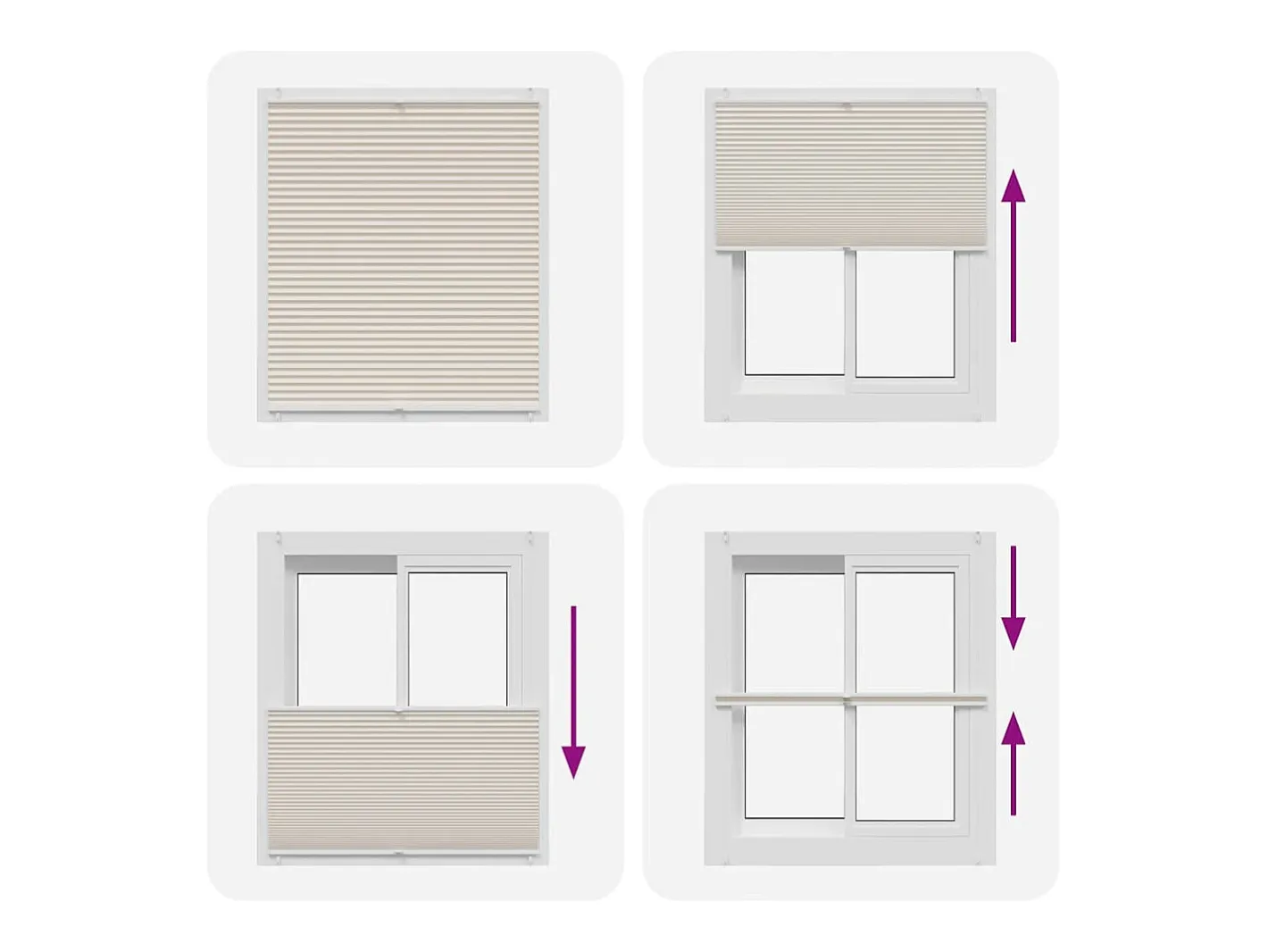 Online Estor plisado 110x150 cm Crema