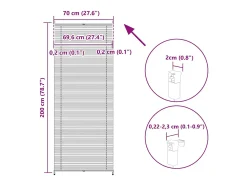 Estor plisado 70x200 cm Crema Sale