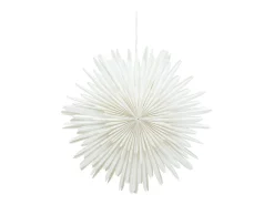 ebuy24 Estrella de Navidad Sälen con luz de papel Ø60cm colgante . Blanco Best