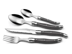 Estuche de 24 piezas Colección Rustic Lou Laguiole Gris New