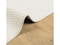 Garden Furniture Everlyn Alfombra de pelo corto look escandinavo IZA 240x340 cm Crema Hot