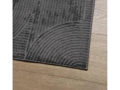 Garden Furniture Everlyn Alfombra pelo corto look escandinavo IZA antracita 240x340 cm Gris antracita Discount