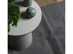 Garden Furniture Everlyn Alfombra pelo corto look escandinavo IZA antracita 240x340 cm Gris antracita Discount