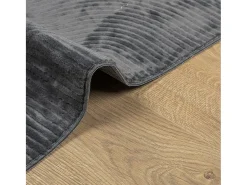 Sale Garden Furniture Everlyn Alfombra pelo corto look escandinavo IZA antracita 140x200 cm Gris antracita