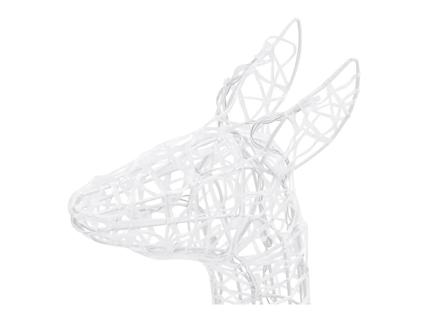 Best vidaxl Familia de renos de Navidad acrílico 300 LEDs frío Blanco