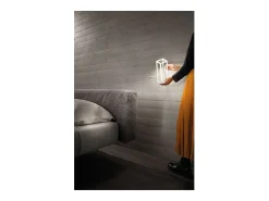 Farol de mesa para hogar LED 2,2w a pilas IP54 Azafrán 3000K 12h potencia máxima en aluminio Blanco Best