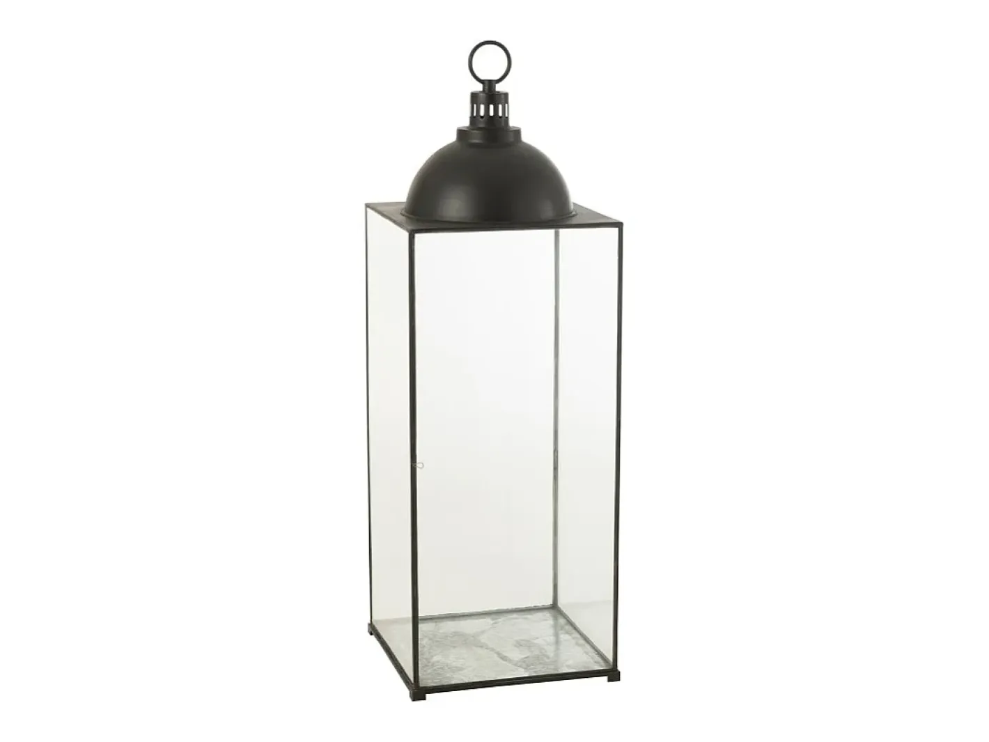 J-Line Farol metal 41x41x121cm Negro New
