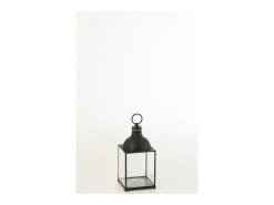 Sale J-Line Farol rectangular de metal 24x24x57 cm Negro