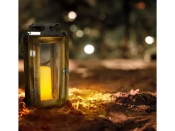 Lumisky Iluminación Exterior-Farol solar decorativo H28CM OAKY Color natural claro