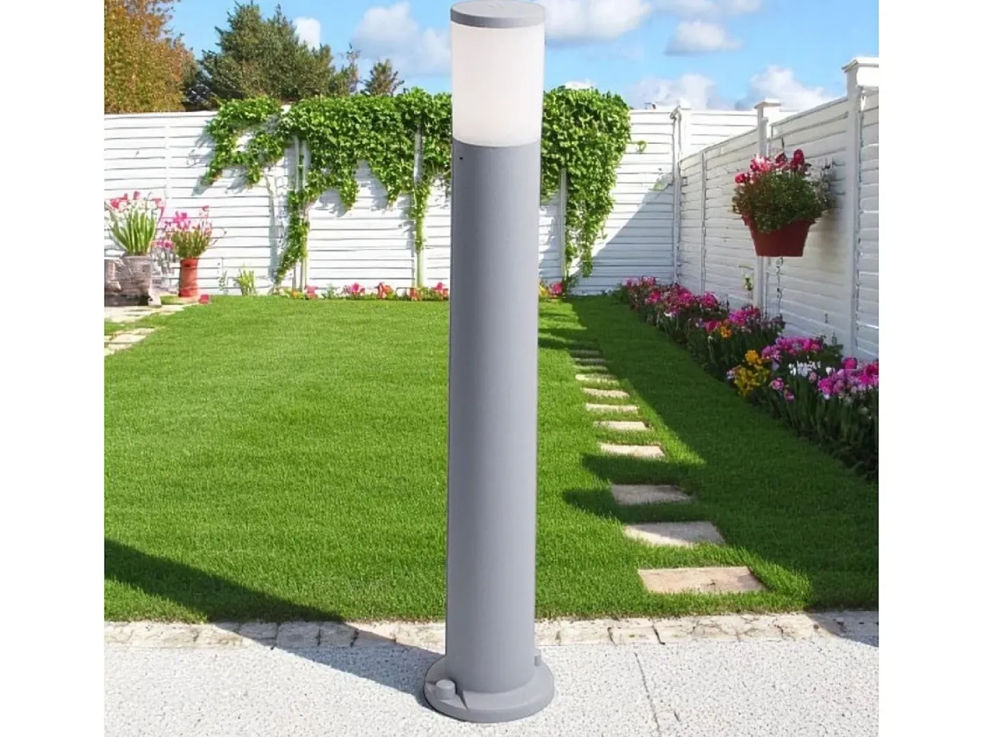 New Farola Amelia Fumagalli 8,5W 3 colores LED Ø15,5x80 cm Gris